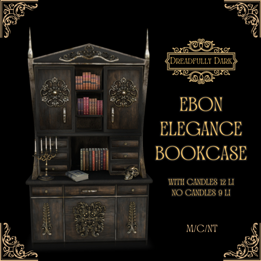 [DD] Ebon Elegance Bookcase