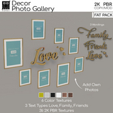 Kuroi - Wall Gallery Love, Friends, Family FAT PACK