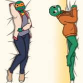 MICHELANGELO - ROTTMNT - BODYPILLOW