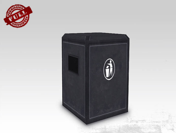 FULL PERM Public Litter Container