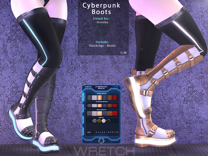 :: Wretch :: Cyberpunk Boots Himeko
