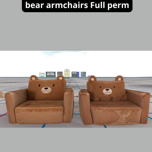 (AL) bear armchairs Full perm