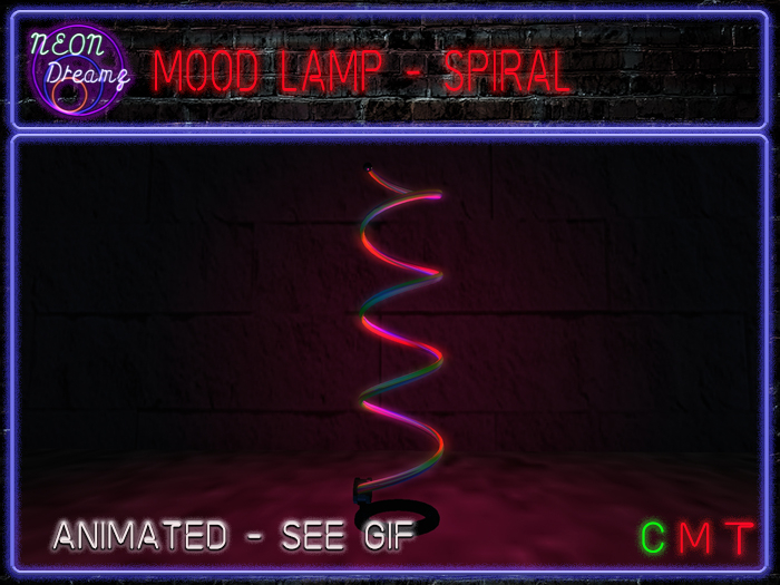 Neon Dreamz - Neon Spiral Mood Lamp
