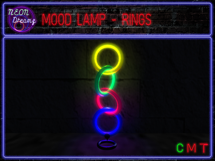 Neon Dreamz - Neon Rings Mood Lamp