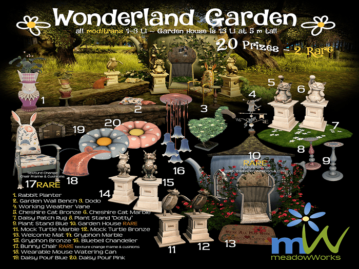 Meadowworks Wonderland Garden FULL SET with RARES & SOI