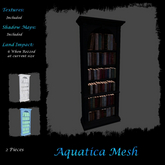Aquatica Mesh - AM026250 Dark Academia Bookcase & Books