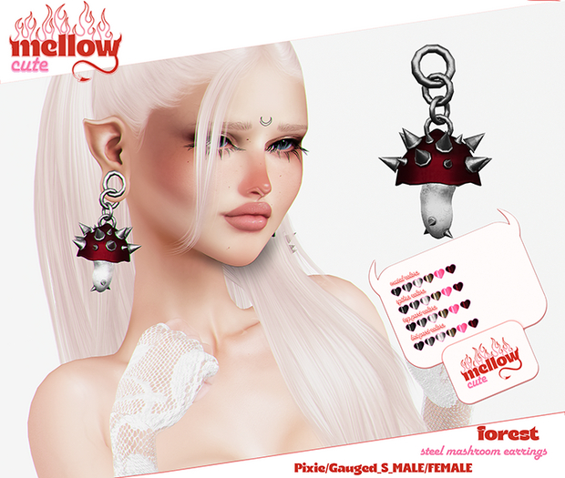 mellowcute-forest earrings-fatpack