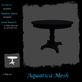 Aquatica Mesh - AM026252 Dark Academia Table