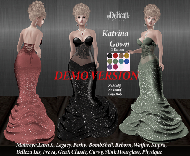 Delicatt Couture - Katrina Gown - 2 Edition - Demo