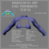 Freedom in Art - Full Perm Top 53
