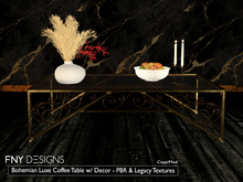 :FNY: Designs - Bohemian Luxe Coffee Table with Decor