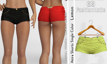 Shorts Akira Lemon - Reborn, Waifu, Legacy, LaraX, PetiteX FashionNatic
