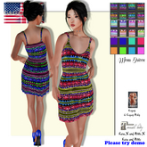 G&G Kiara Dress Watercolour Aztec