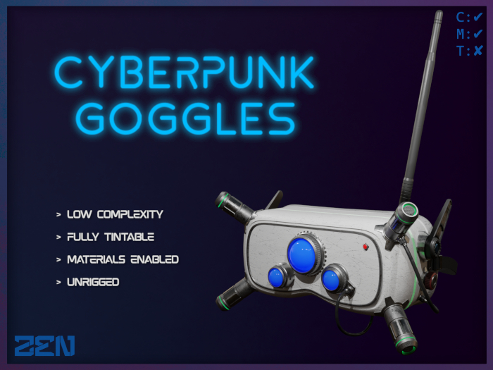 [ZEN] (GIFT) Cyberpunk Goggles HMD