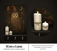 Moss & Luna- Duskveil Owl Picture Shelf (add)