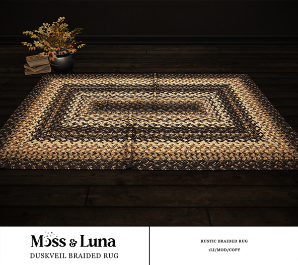 Moss & Luna- Duskveil Braided Rug (add)