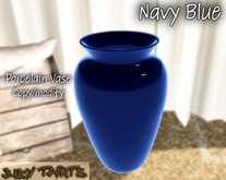Modern Vase - Porcelain Navy