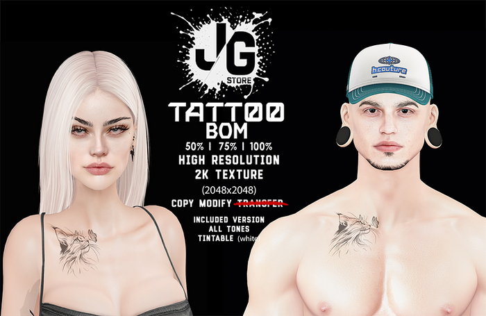 JG Tattoo Little Cat #1  GIFT