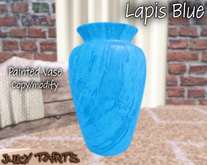 Modern Vase - Lapis Blue Painted