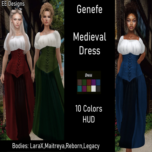 ::.EE.:: Medieval Dress Set *Genefe*