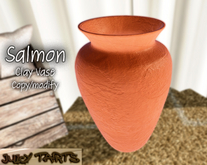 Modern Vase - Salmon Clay