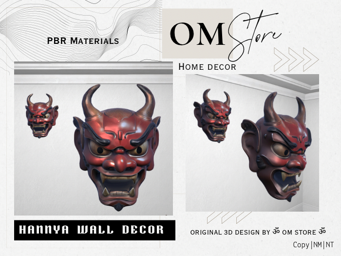 |OM| Hannya wall Decor