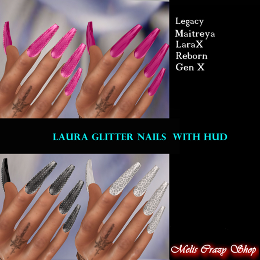 Laura Nails w Glitter