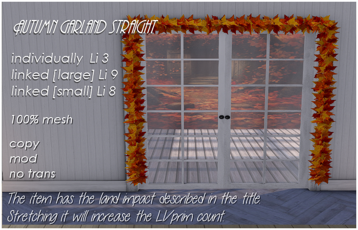 Autumn garland straight