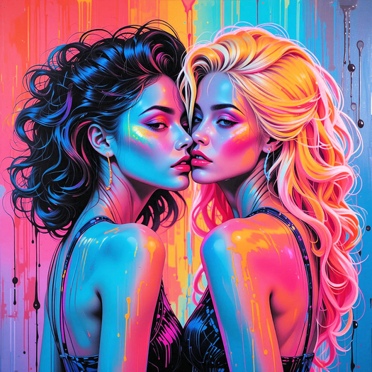 Drip art paint