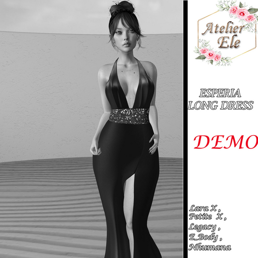 {AE}  [ DEMO ] ESPERIA LONG DRESS