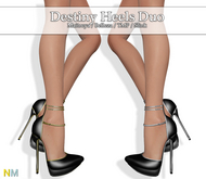 Destiny Heels Black Double Pack