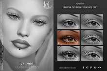 "Grunge" clumpy mascara eyelashes TESTER | LELUTKA Evo/EvoX applier