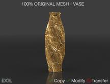 IDOL Cracked Gold Vase