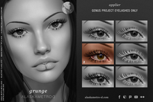 "Grunge" clumpy mascara eyelashes TESTER | Genus Project applier