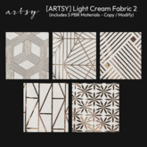 [ARTSY] Light Cream Fabric 2 (add to unpack)