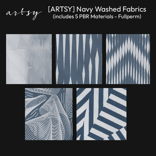 [ARTSY] FP Navy Washed Fabric