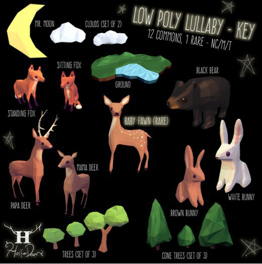 +Half-Deer+ Low Poly Lullaby - Baby Fawn RARE