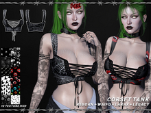 ::Dark:: Corset Tank / LaraX Legacy Reborn Waifu