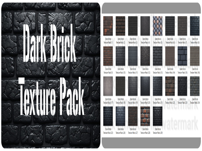 Second Life Marketplace - .:[ Underworld Studios ]:. - Dark Brick ...