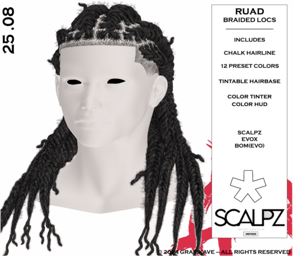 [GK] RUAD BRAIDED LOCS [ADD ME] 2.0