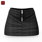 Black Plaid Taem SKIRT MAITREYA