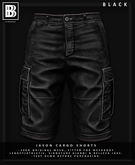 [BB] Jason Cargo Shorts - Black