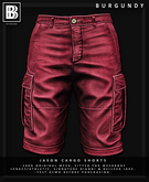 [BB] Jason Cargo Shorts - Burgundy