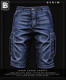 [BB] Jason Cargo Shorts - Denim