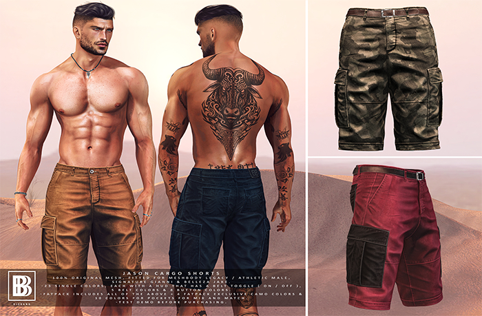 [BB] Jason Cargo Shorts - FATPACK
