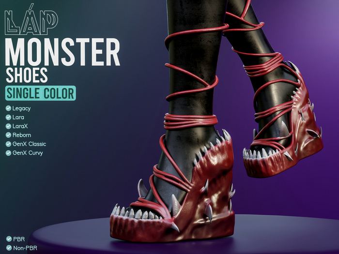 Monster Shoes by LAP (Red)
