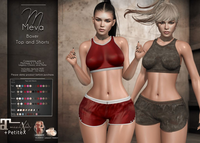 Meva Boxer Top and Shorts 