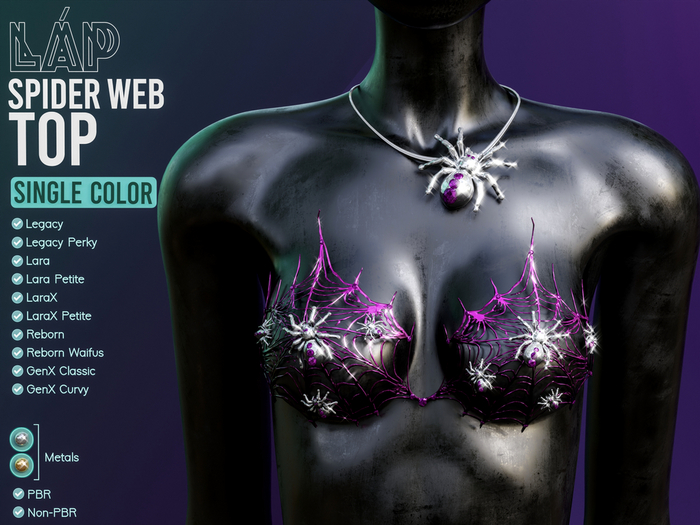 Spider Web Top by LAP (Pink)