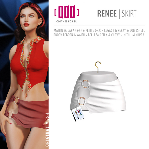 [ADD] Renee Skirt - White
