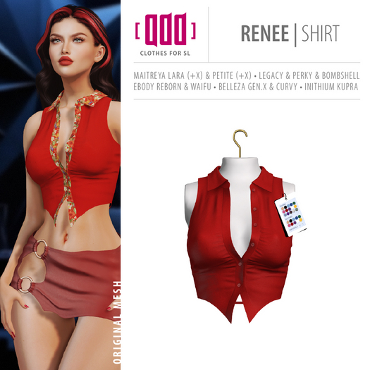 [ADD] Renee Shirt - Red